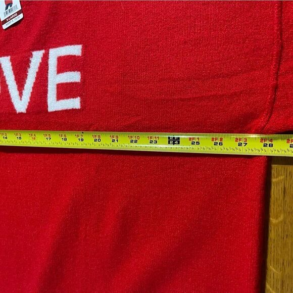 Vince Camuto Bright Cherry Red Love Sweater NWT - Picture 13 of 16